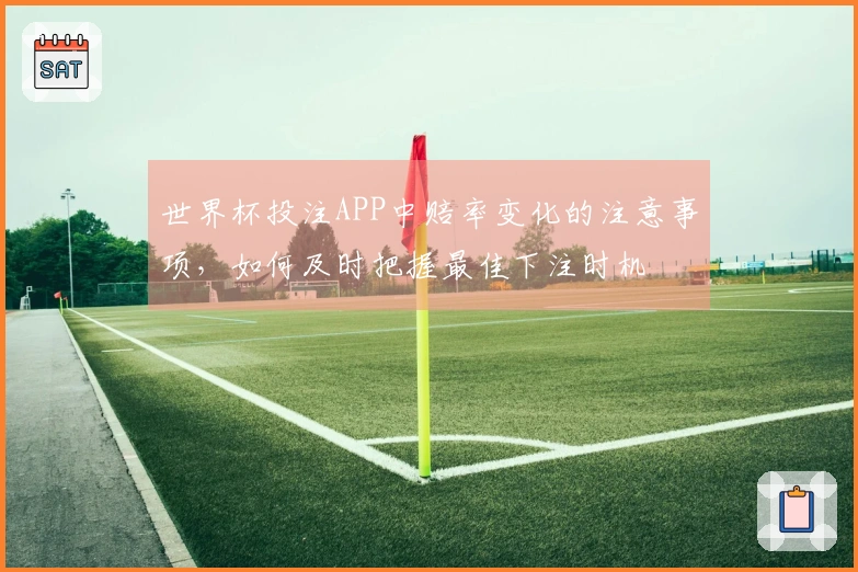 世界杯投注APP中赔率变化的注意事项，如何及时把握最佳下注时机